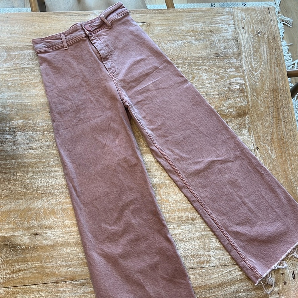Zara marine jeans pink dusty size 6 28